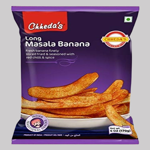 CHHEDA LONG MASALA BANANA CHIPS 170G