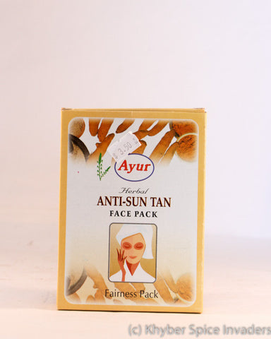 AYUR ANTI SUN TAN FACEPACK100G