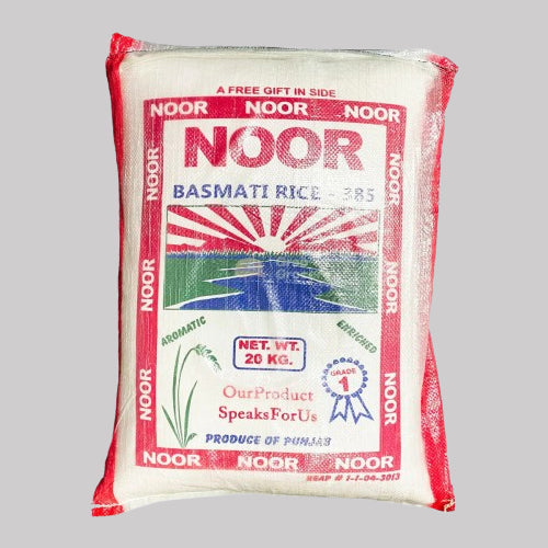 NOOR BASMATI RICE 385 20KG – Khyber Spice Invader