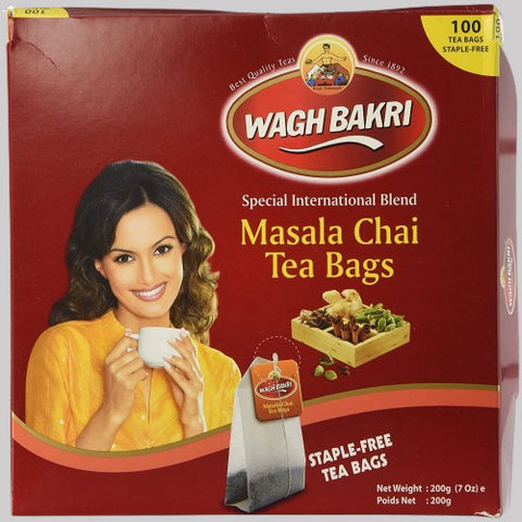 WAGH BAKRI MASALA TEA BAGS 100