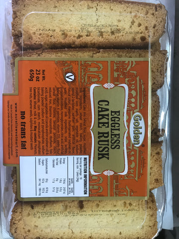 GOLDEN EGGLESS CAKE RUSK 650 gm